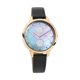 Titan Sparkle Women's Watch Analog Multicolor Dial With Grey Leather, 2617WL03